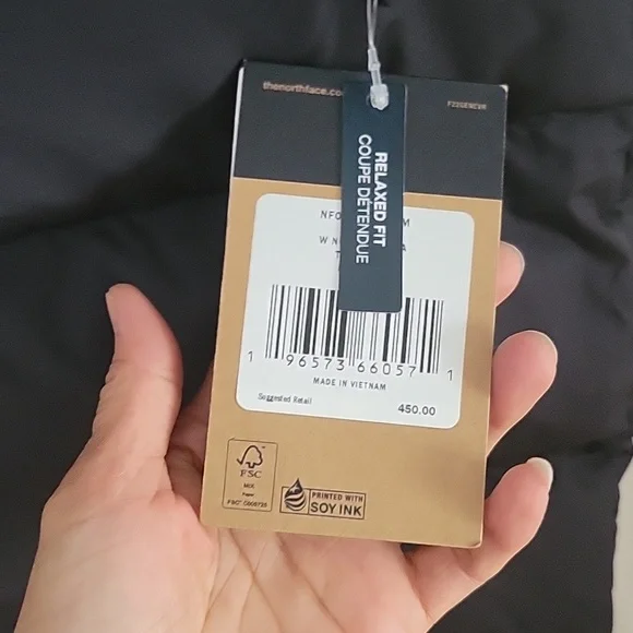 The North Face Long Black Down Jacket New With Tags On - Picture 4 of 13